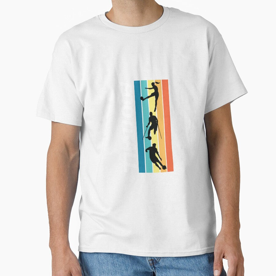 Soccer Athletes with and without Disability Retro Design. by Shiraufa