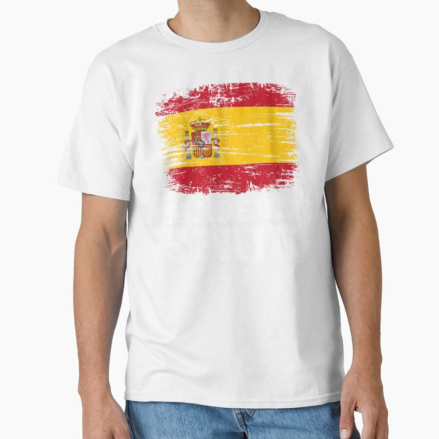 Vintage Made in Spain Distressed Flag by Dmetalx Art Apparel
