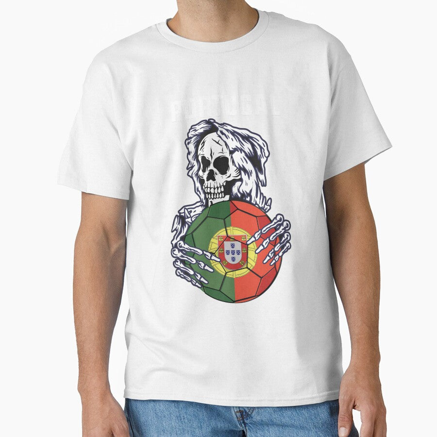 Portugal Soccer Jersey With Skull Funny Soccer Jersey by kunevatoulaq