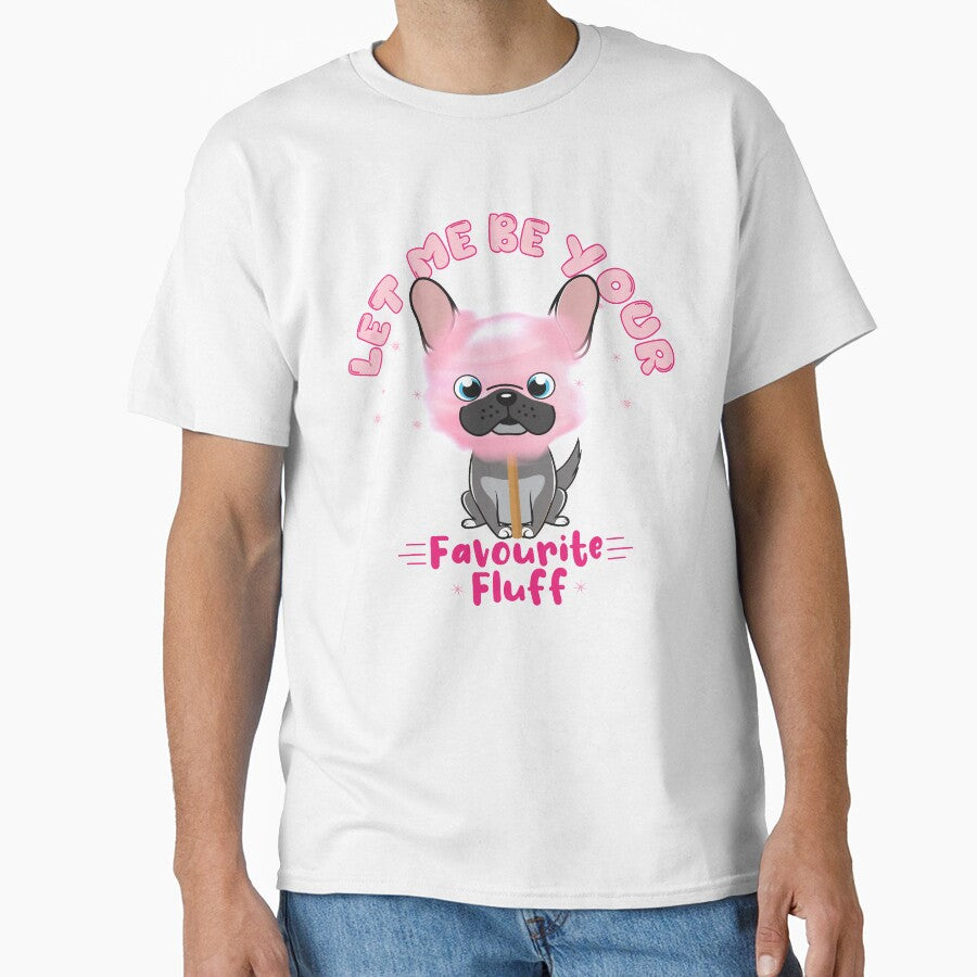 Cute Sweet French Bulldog Pink Watercolor Cotton Candy by PinkPandaDesign