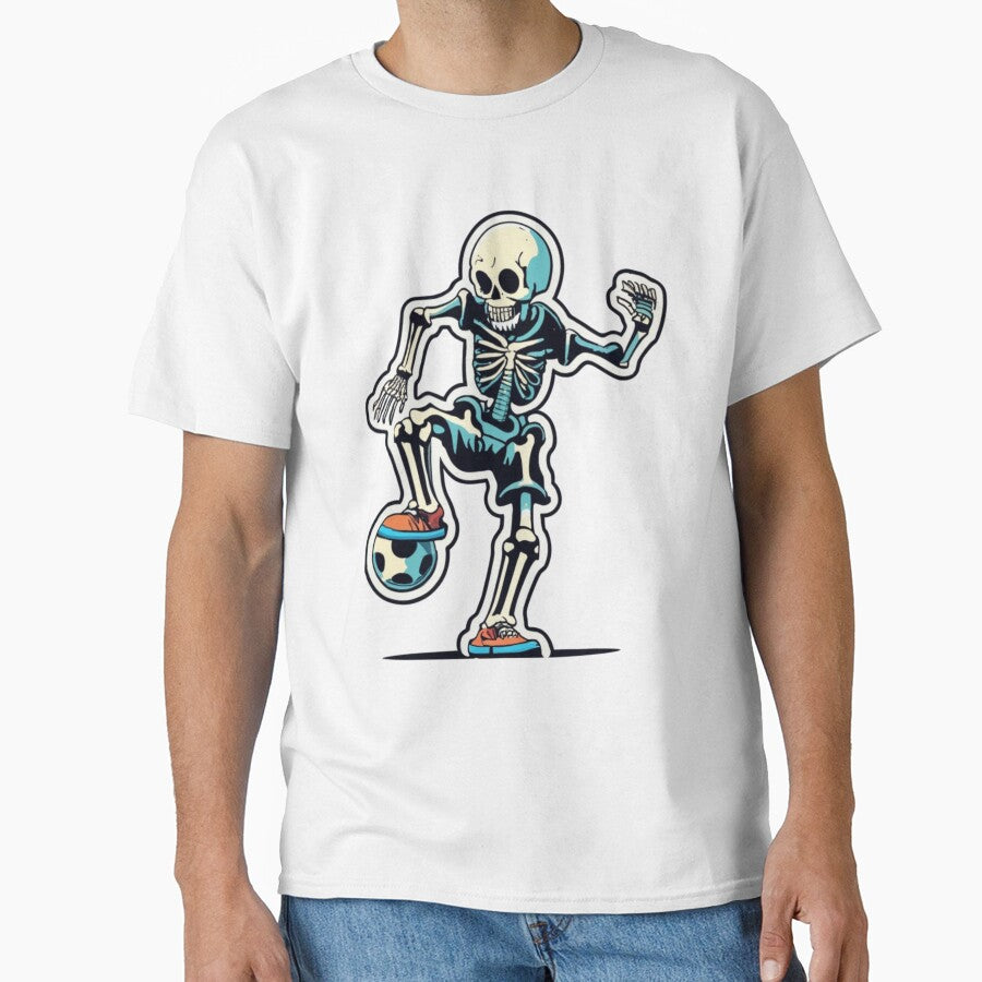 Skeleton Halloween Men Boys Soccer Player Halloween by splashworks