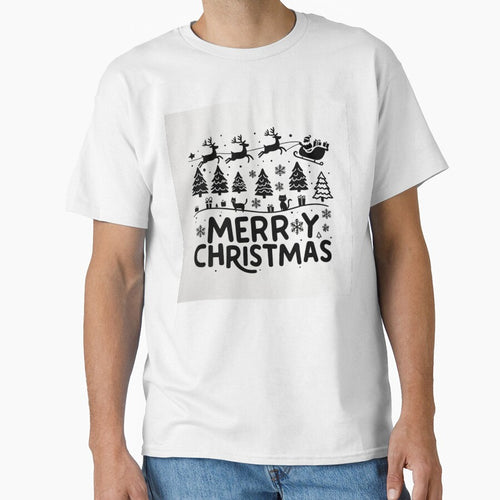 003 Merry Christmas in Black And White by Alexis Art Collection