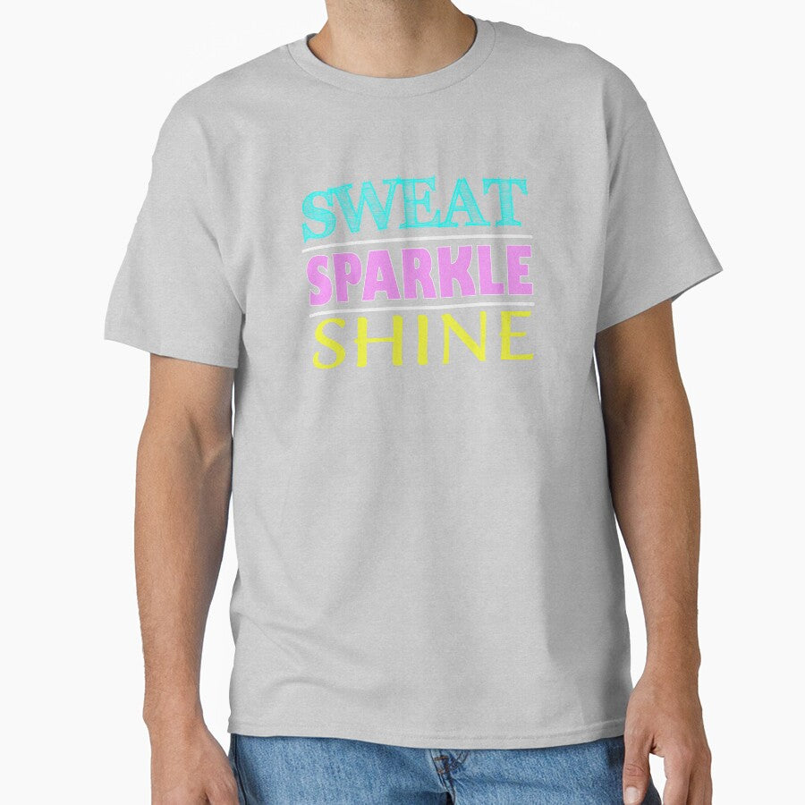 Sweat Sparkle Shine Fitness Workout Gym design by nikkidawn74