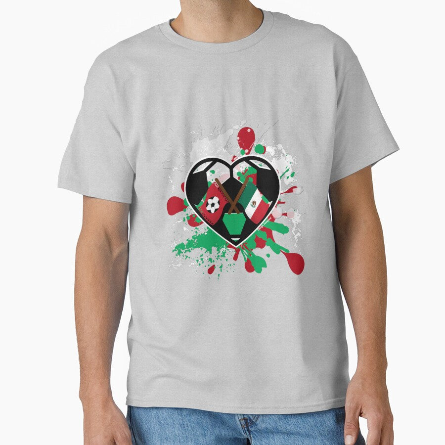 Soccer and Mexican Flag Soccer Heart by artbyomega