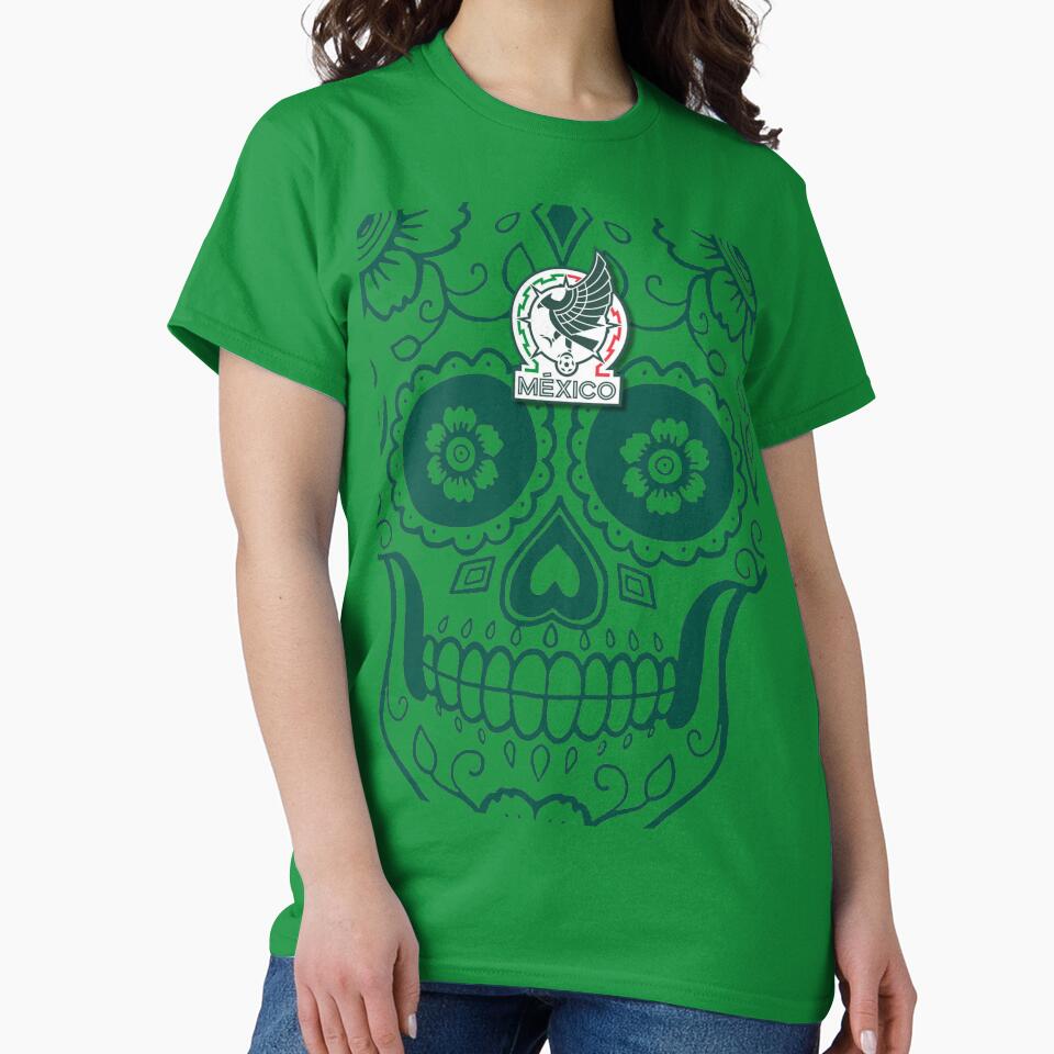 Mexico soccer team Catrina Soccer world cup - design for Mexican soccer fans - boys, girls, teens or adults by Fanaticos