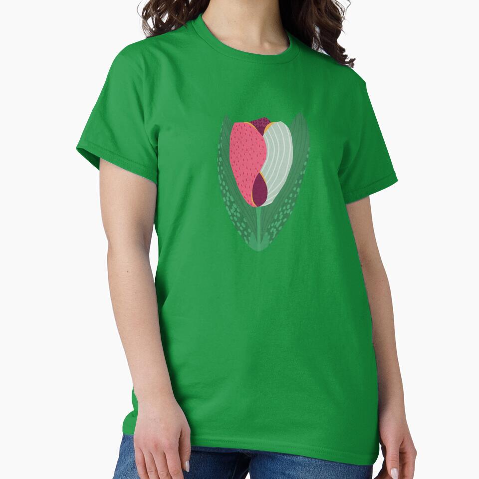 Pretty Abstract Tulip Pattern by Kathy Osborne Studio
