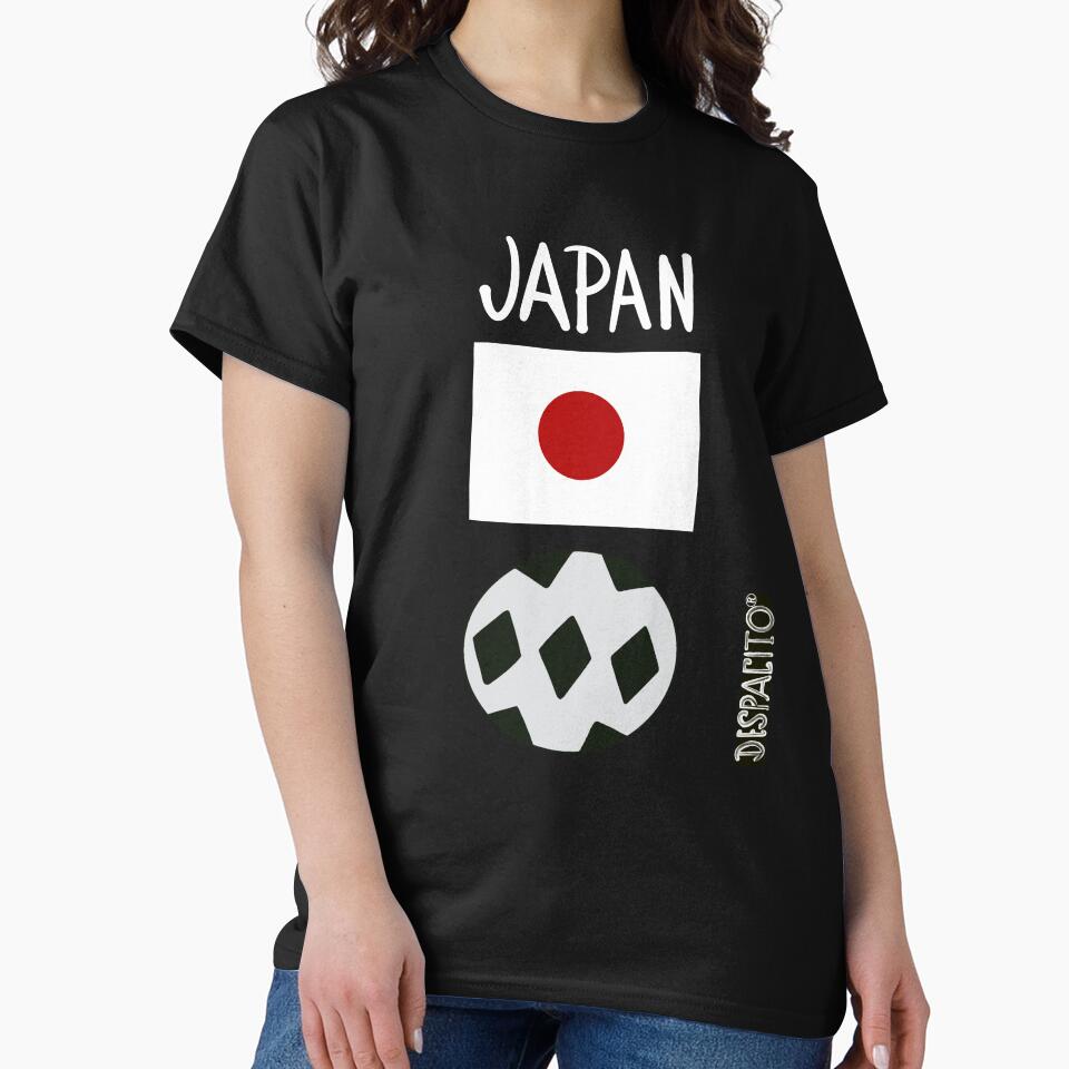 Despacito® Japan Flag Black White Ball Futbol Text by DespacitoBrand