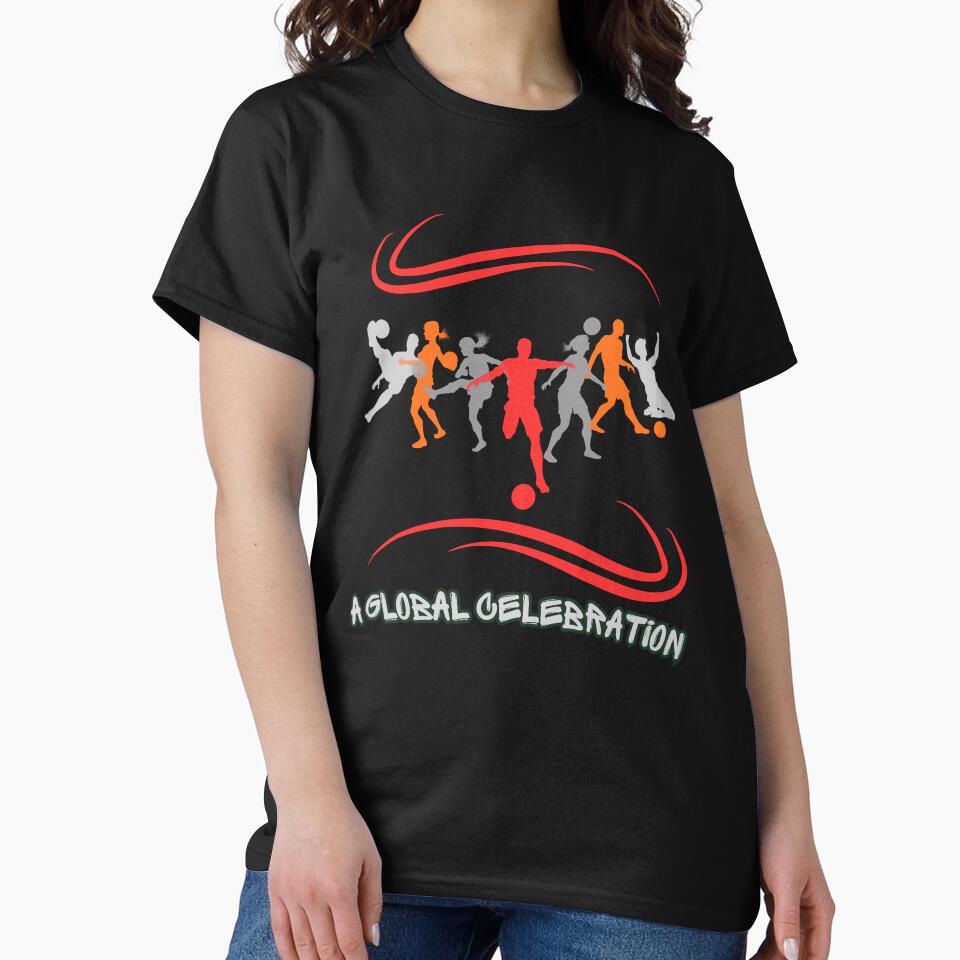 Global Soccer Celebration Minimalist Football Players Design by Tadeusz1