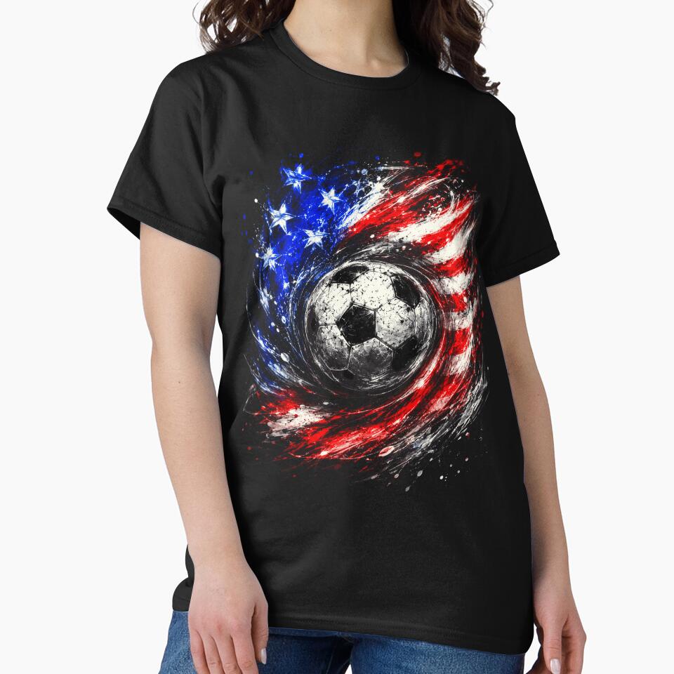 Patriotic Soccer 4th of July Men USA American Flag Boys by elongatedjazz