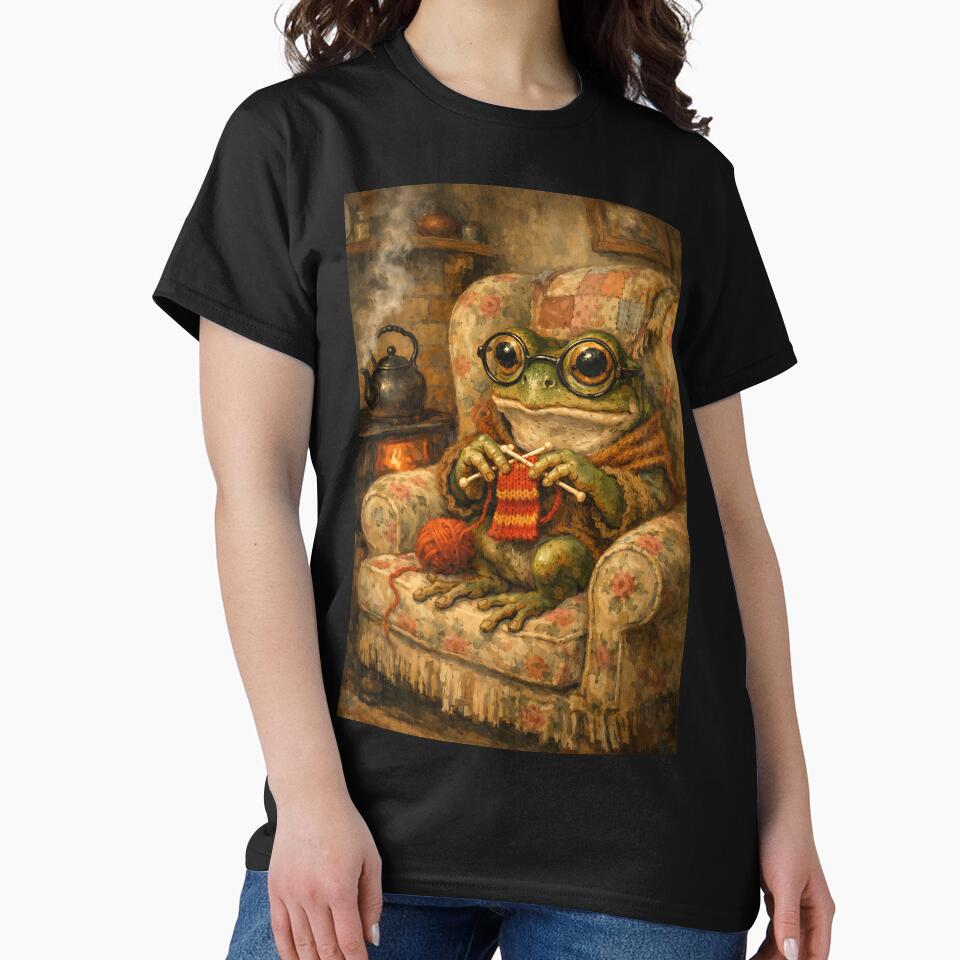 Frog's Armchair Knits - Cottagecore Frog by bapupa