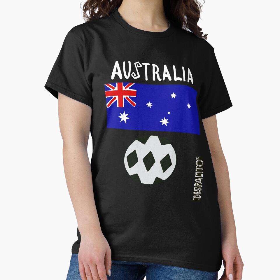 Despacito® Australia Flag Black White Ball Design Text by DespacitoBrand