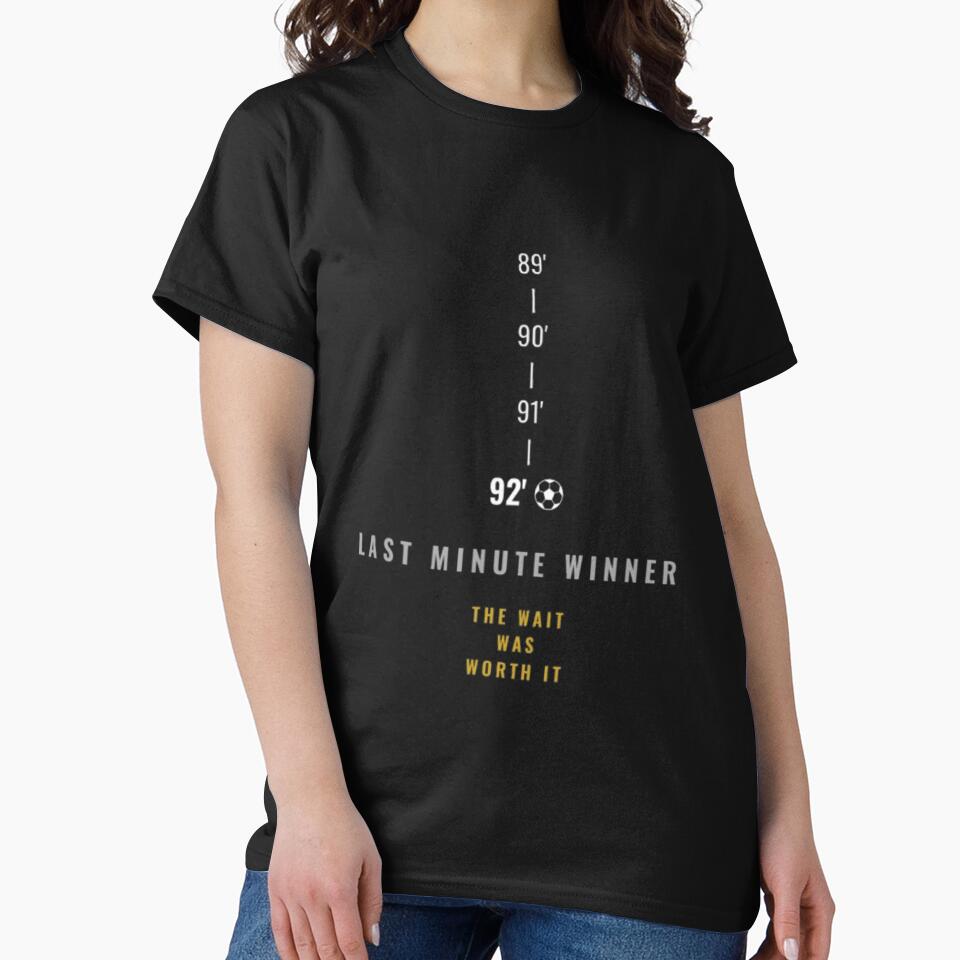 Last Minute Winner Football T-Shirt by InspiraWear
