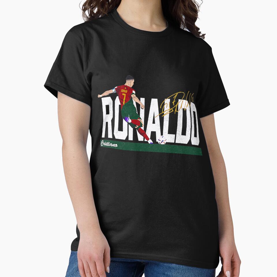 Cristiano Ronaldo Portugal Jersey -Last World Cup 2 Vintage Style by tzeanareola