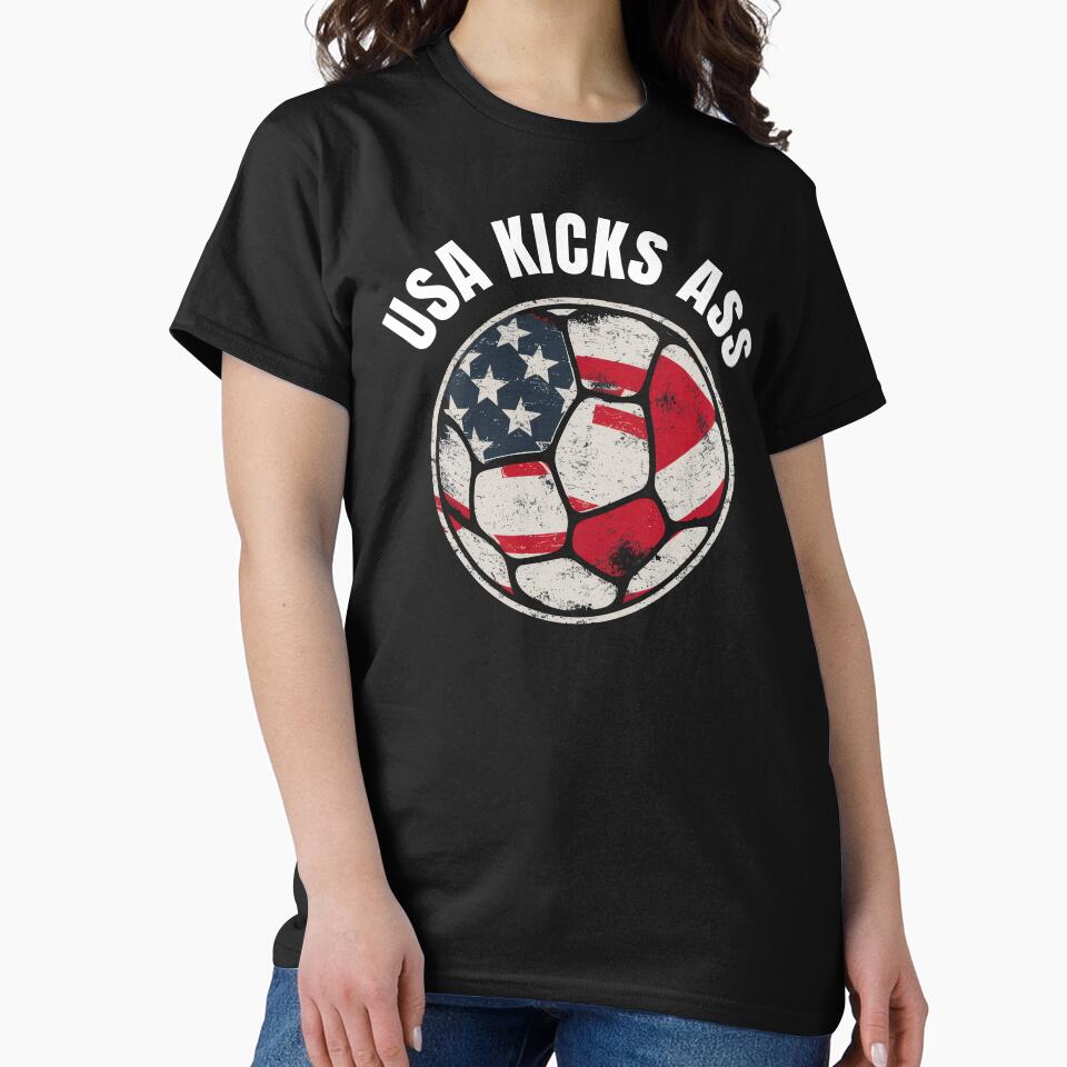 Soccer Player America World Cup USA Ball American Flag 250th Anniversary by DogLover332