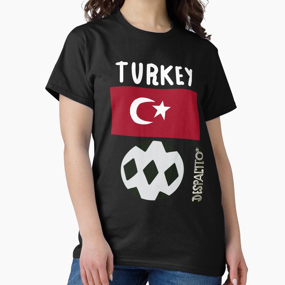 \Despacito® Turkey Flag Black White Ball Design Text by DespacitoBrand