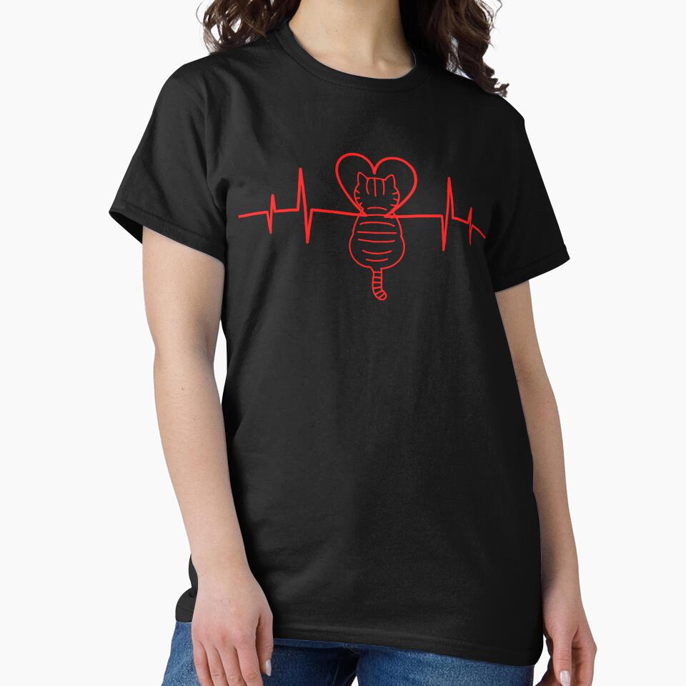 Cat Heartbeat Lover by LashandaDesigns