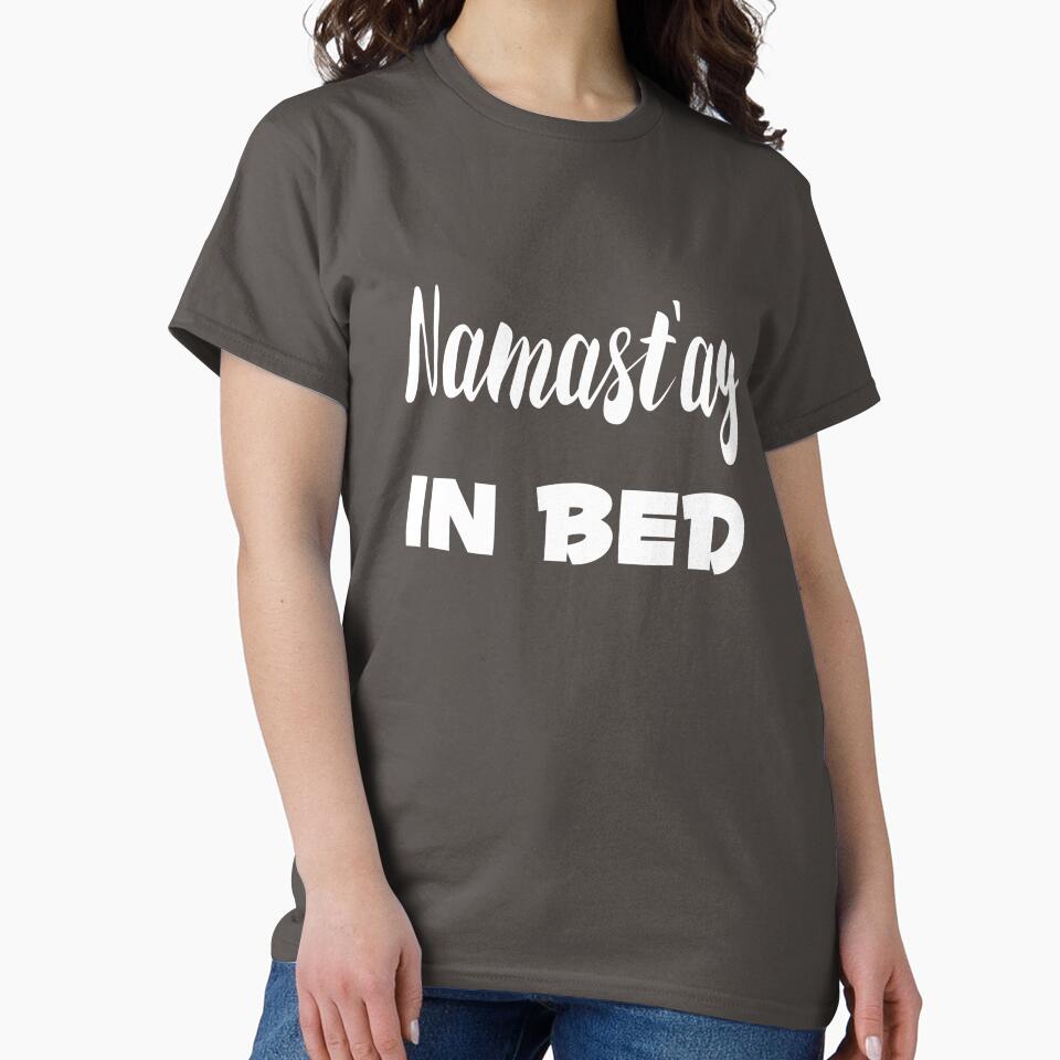 Namast'ay in Bed | yoga top by PetrKad