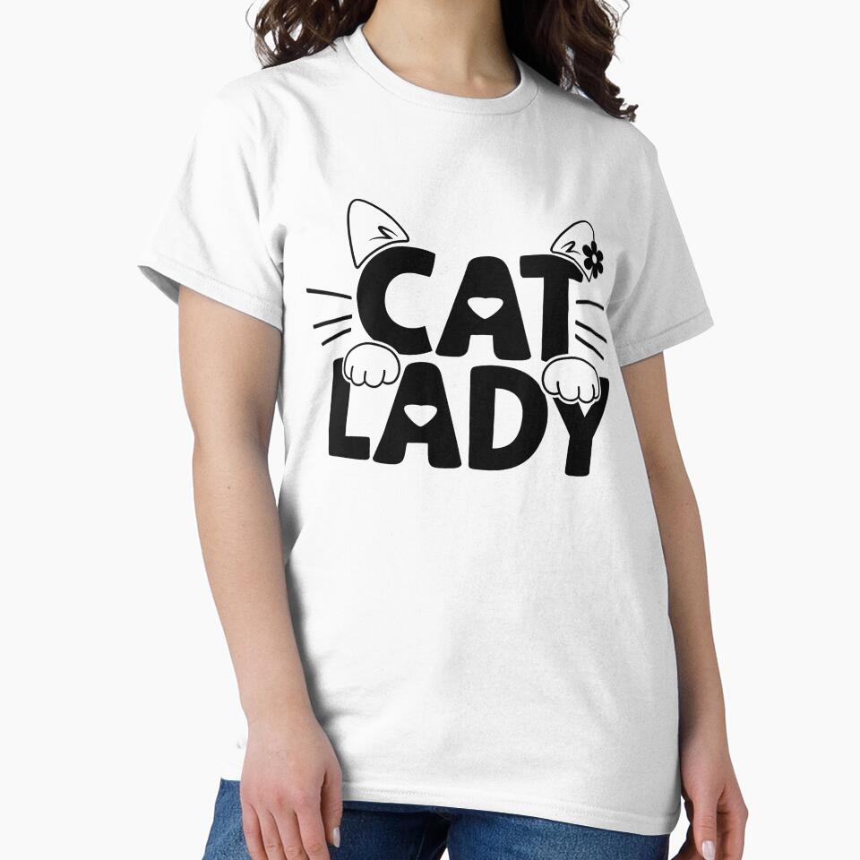Cute Cat Lady Design with Ears and Paws by truongloc246