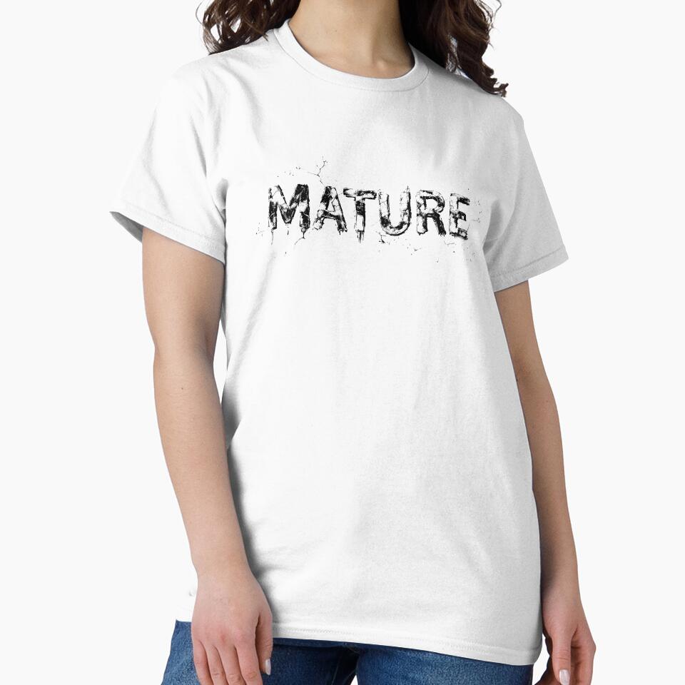 MATURE – Cracked Texture Lettering Statement by SteadyRolling