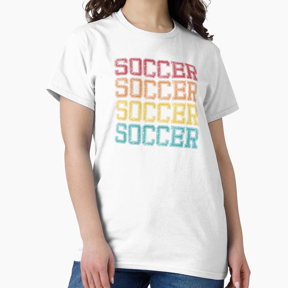 College Style Soccer Text (retro colors) by Numero14
