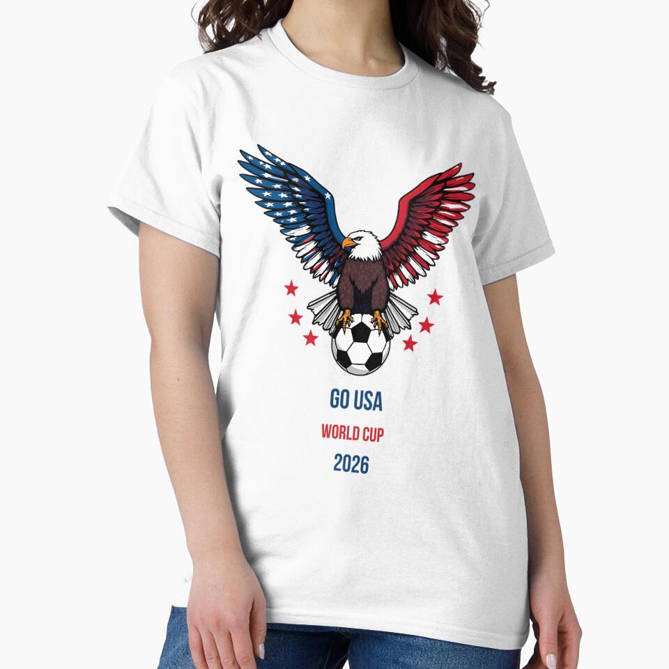 Go Usa World Cup 2026 Soccer T-Shirt Home Nation Pride by kyndellku