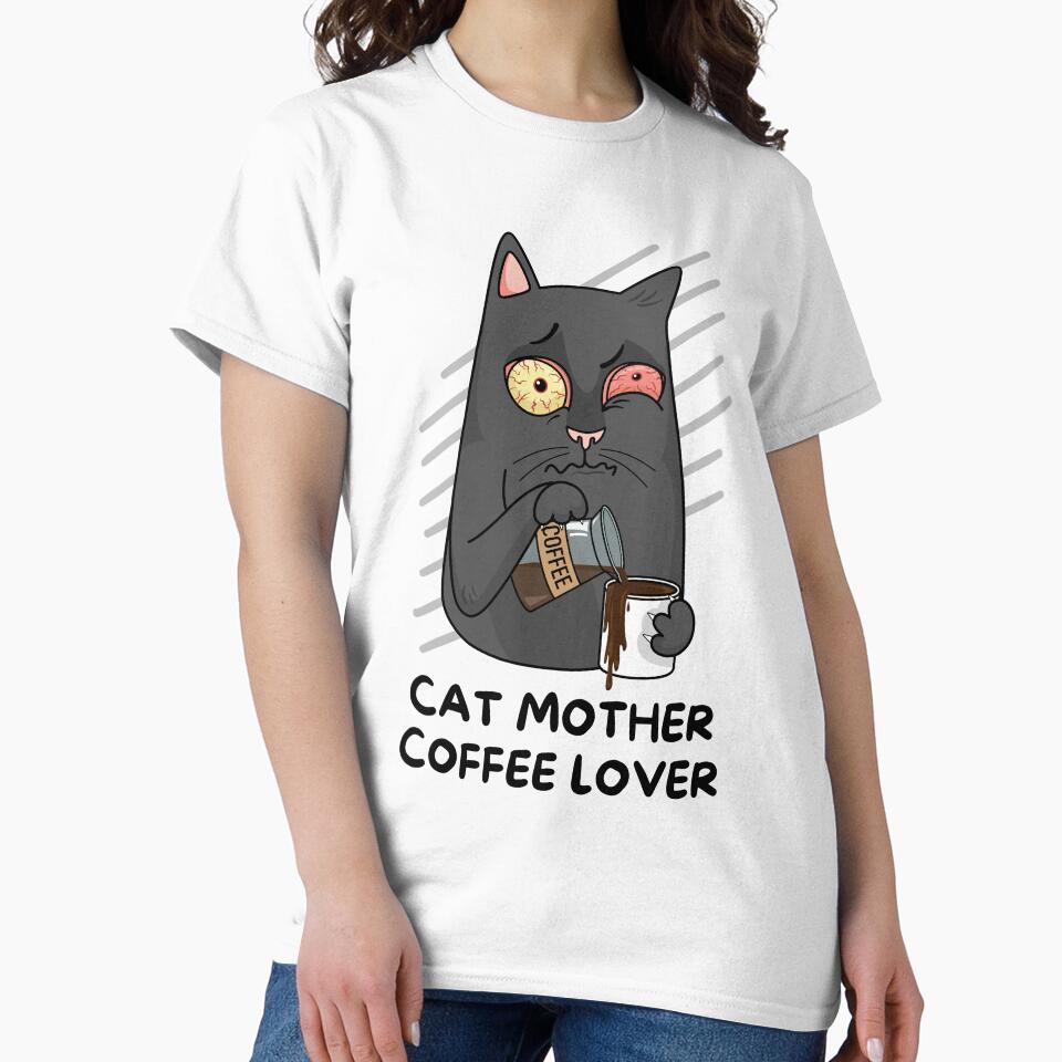 Cat Mother Coffee Lover Funny by Shop801