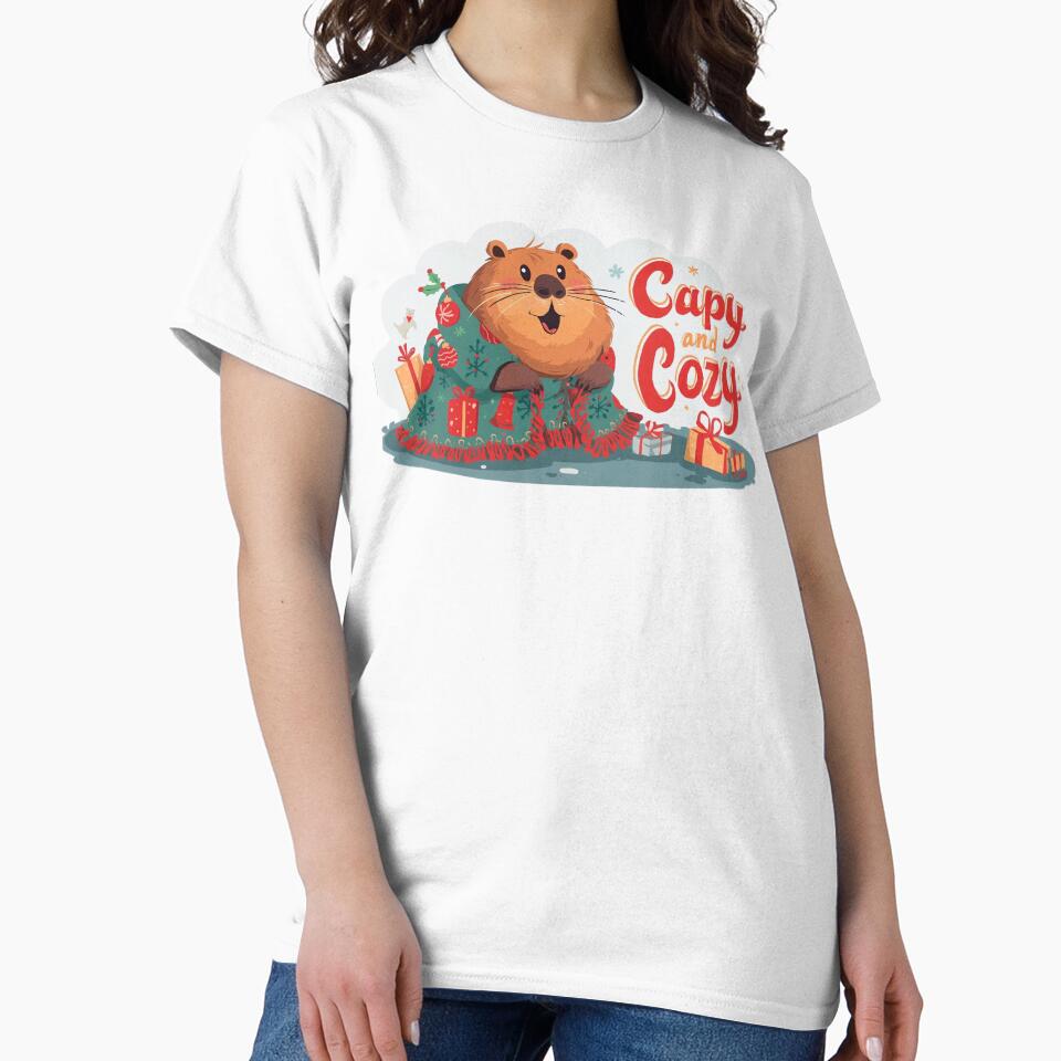 Capy and Cozy – Cute Capybara Chrismas Vibes Design by Two bro's shop