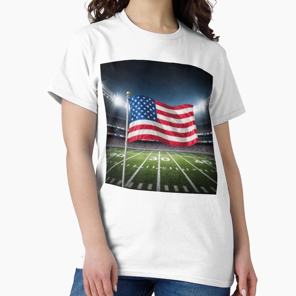 USA Flag 3D Football Design – Supporters USA by artsdesignpro