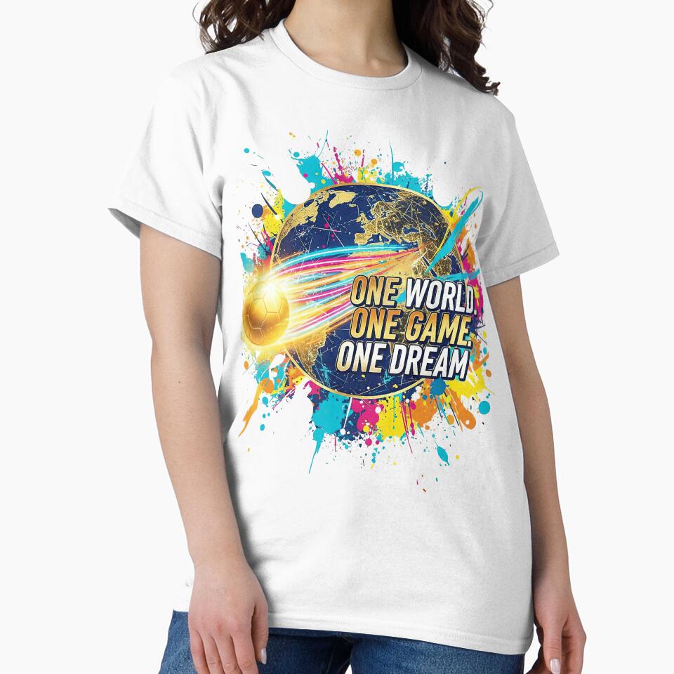 One World One Game One Dream | World Cup Football Streetwear Design by bazstees54