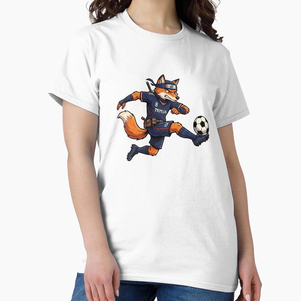 Ninja Fox Soccer Player — Anime Football Cartoon World Cup 2026 by David Mateo ArtWorks