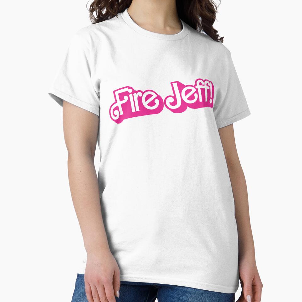 Fire Jeff Funny Bold Pink Quote Graphic by margamPagenberg