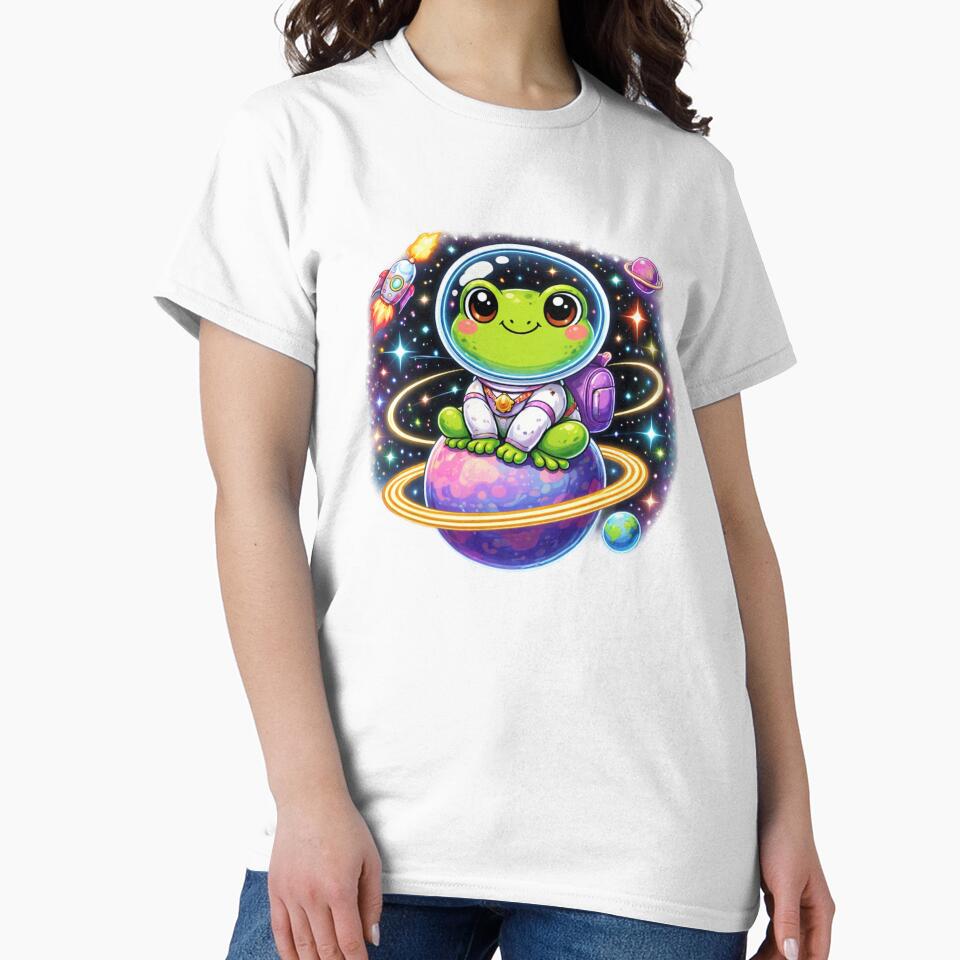 Smiling space frog by FroggyOnly