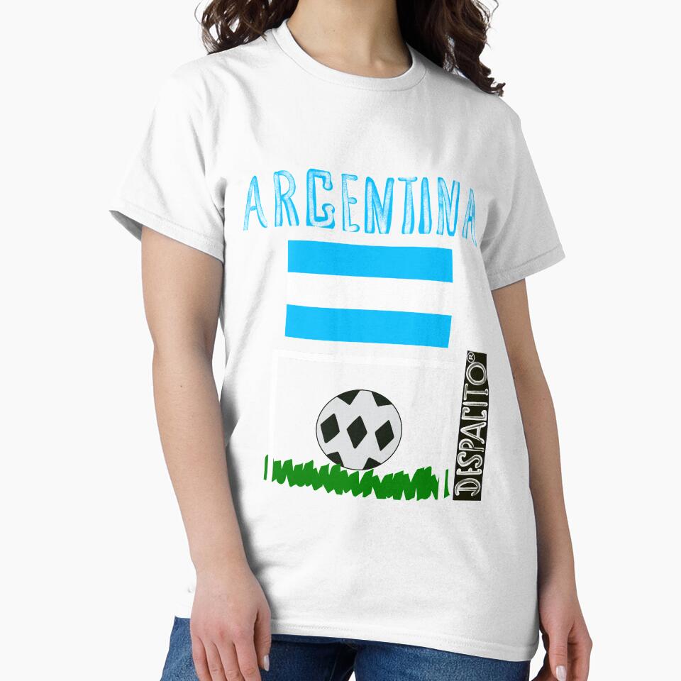 Despacito® Official Distressed Text Argentina Flag Futbol Soccer Ball by lovemedespacito