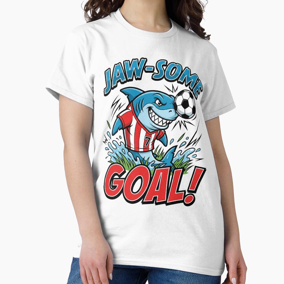Jaw-some Goal! - Soccer Shark Mascot by DigitalGlade