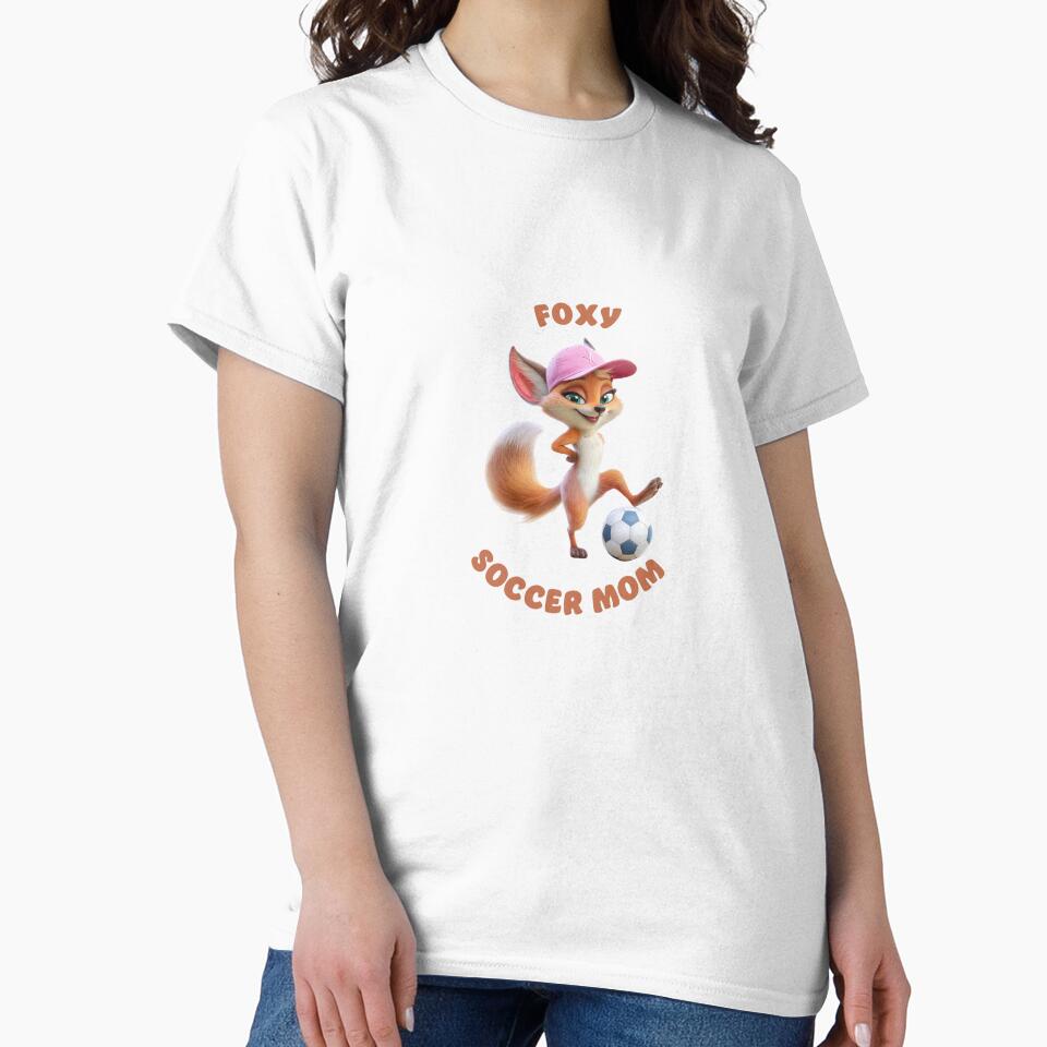 Foxy Soccer Mom - Cute Cartoon Fox Sports Design by skibreck