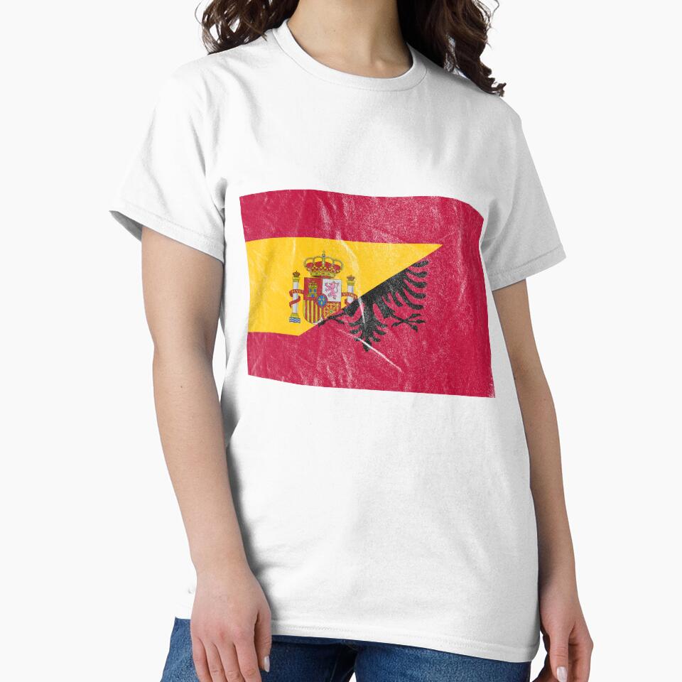 Albania Spain Flag by Carl's Clothing