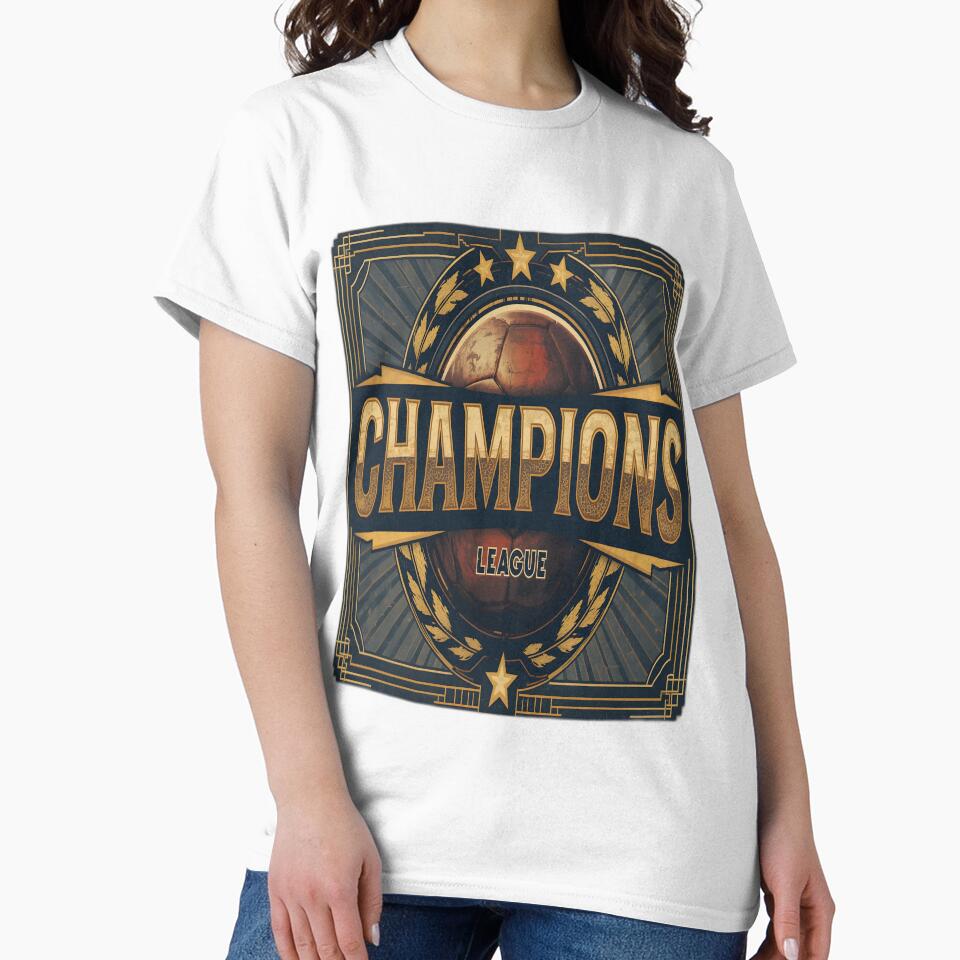 Vintage Champions League Art Deco Soccer Poster by Jobs-Fashion