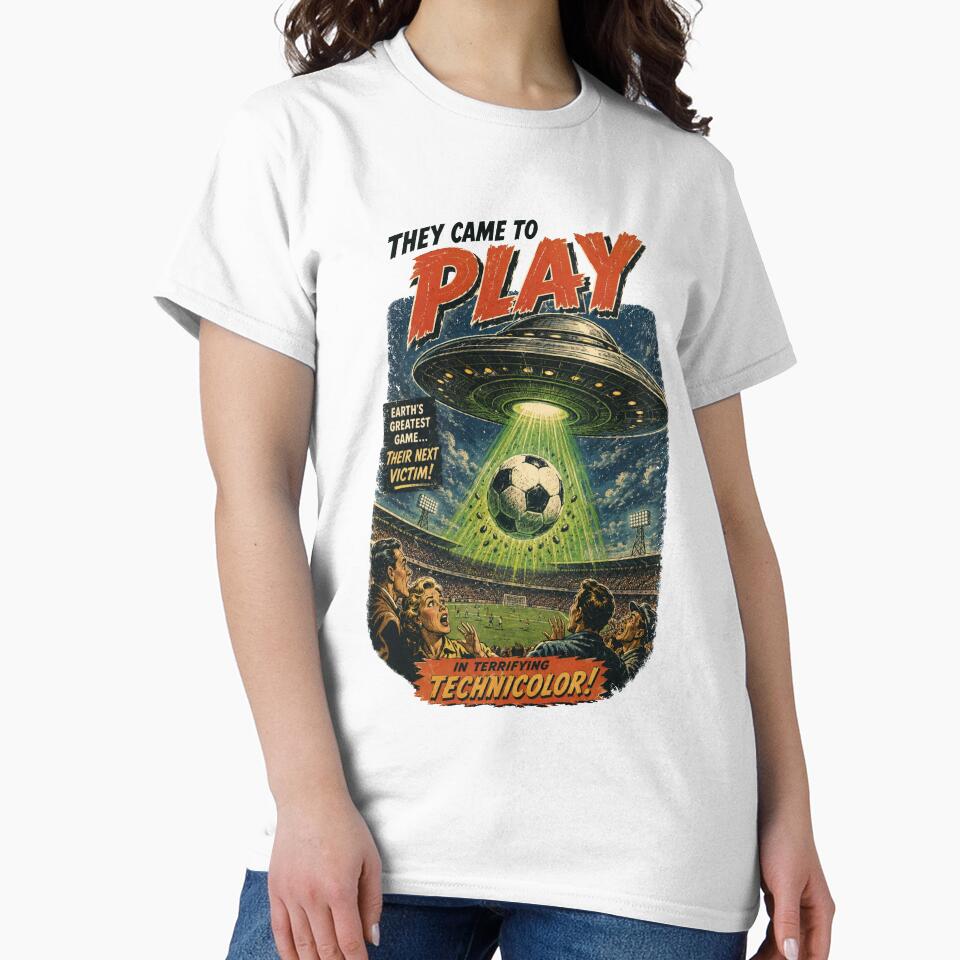 Retro Sci-Fi UFO Soccer Abduction by Anne97s