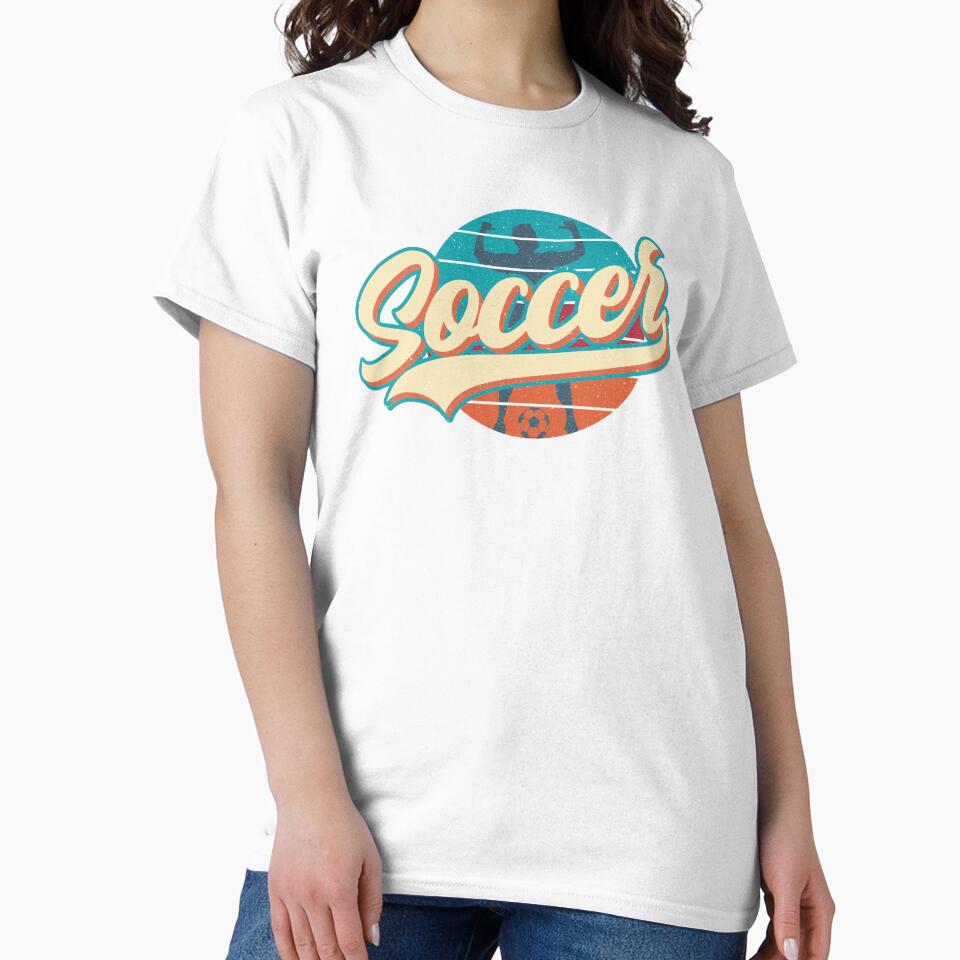 Soccer Retro Vintage Sunset (male soccer player silhouette) by Numero14