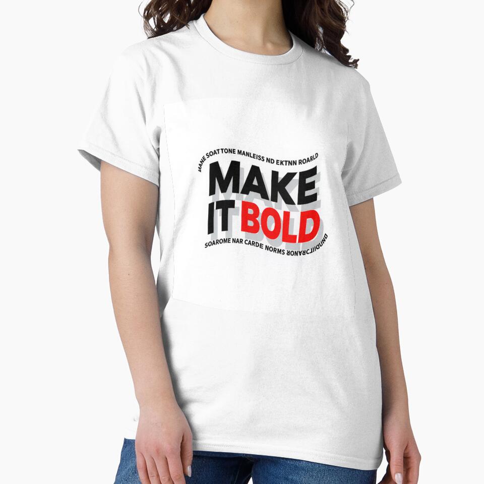 Bold Warped Typography for Modern Apparel by Wonderful Designs
