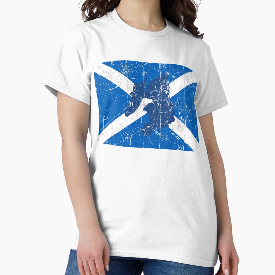 Islay on Scotland Flag - Distressed by isleheid