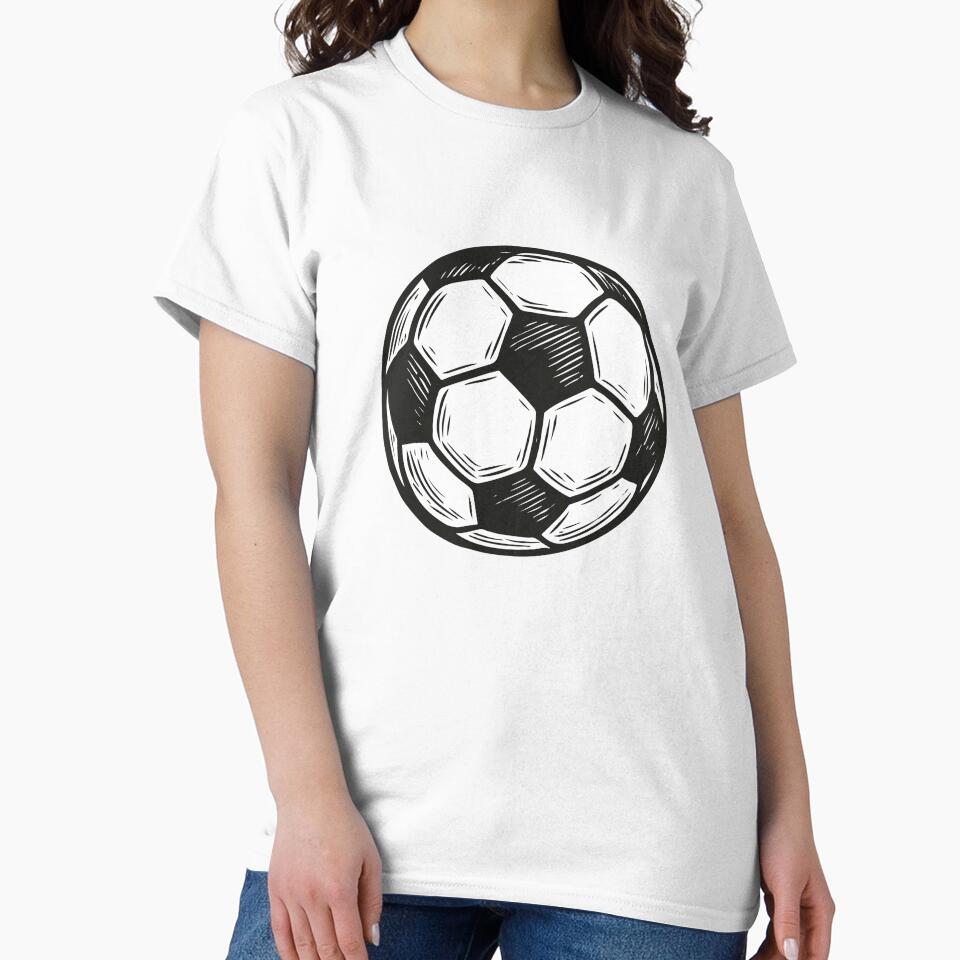 Drawn soccer ball black and white by EchoOfSilence