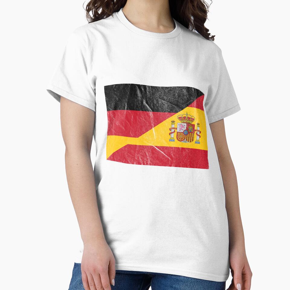 Distressed Germany Spain Flag by Carl's Clothing