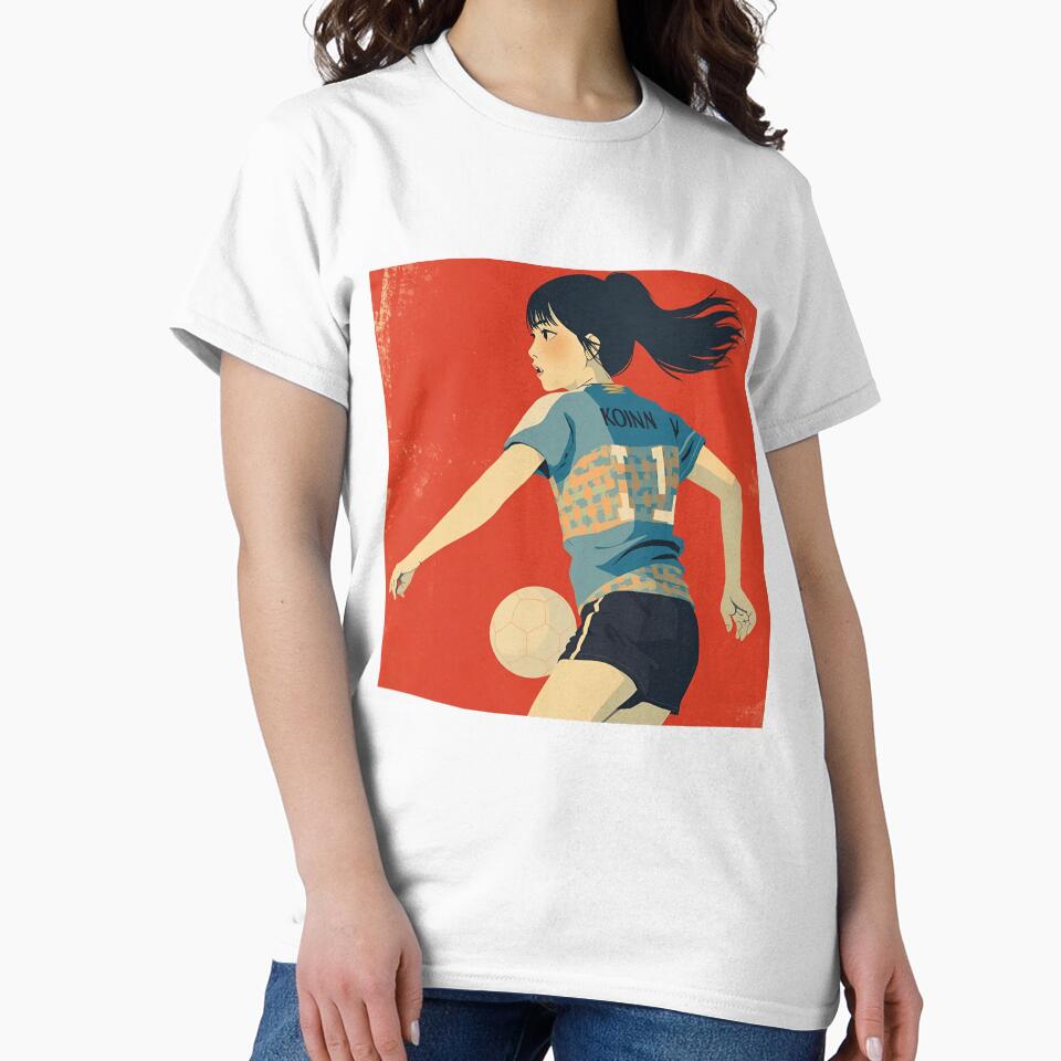 Vintage Female Soccer Player Japan by Vintage City