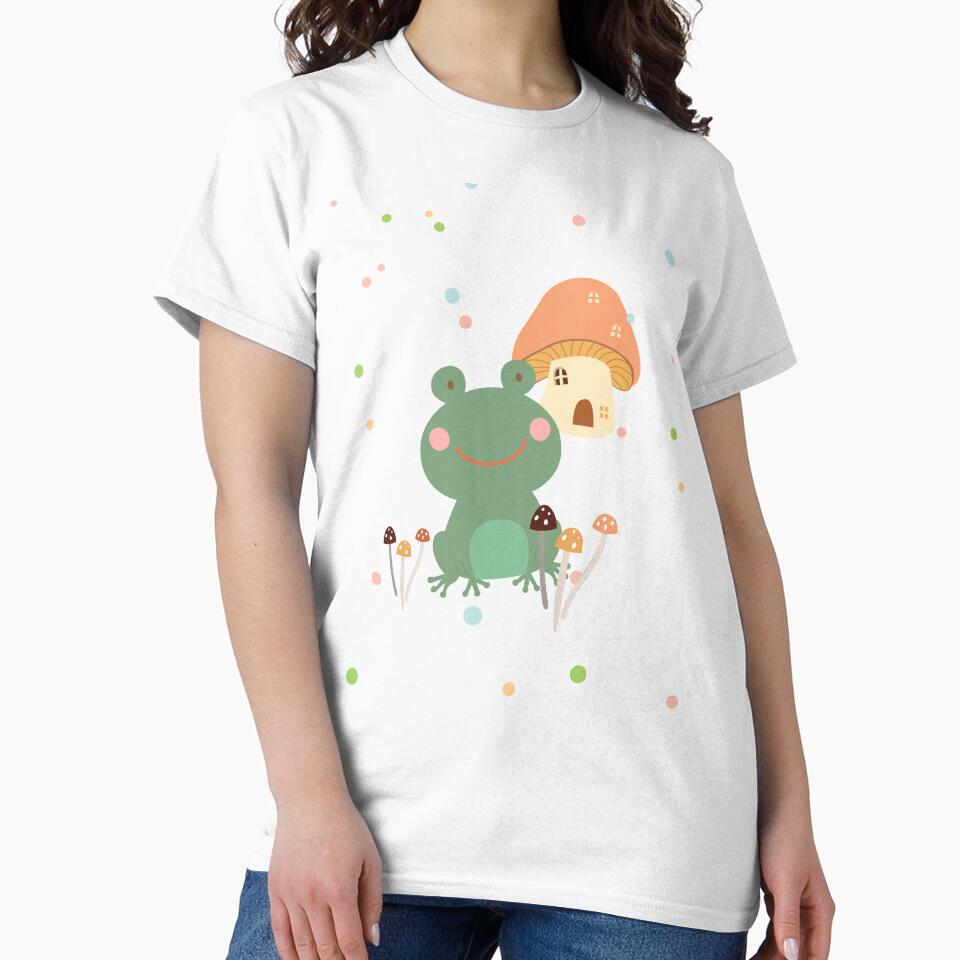 Cute Frog Mushrooms Aesthetic Cottagecore by JooArtPrints  ★★★★★