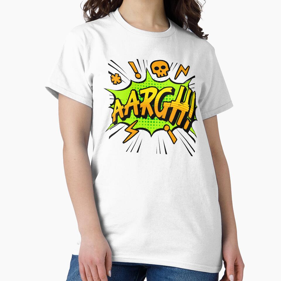 Loud comic statement with the explosive lettering "AARGH!" in garish pop art style. by New Vision by ToMz