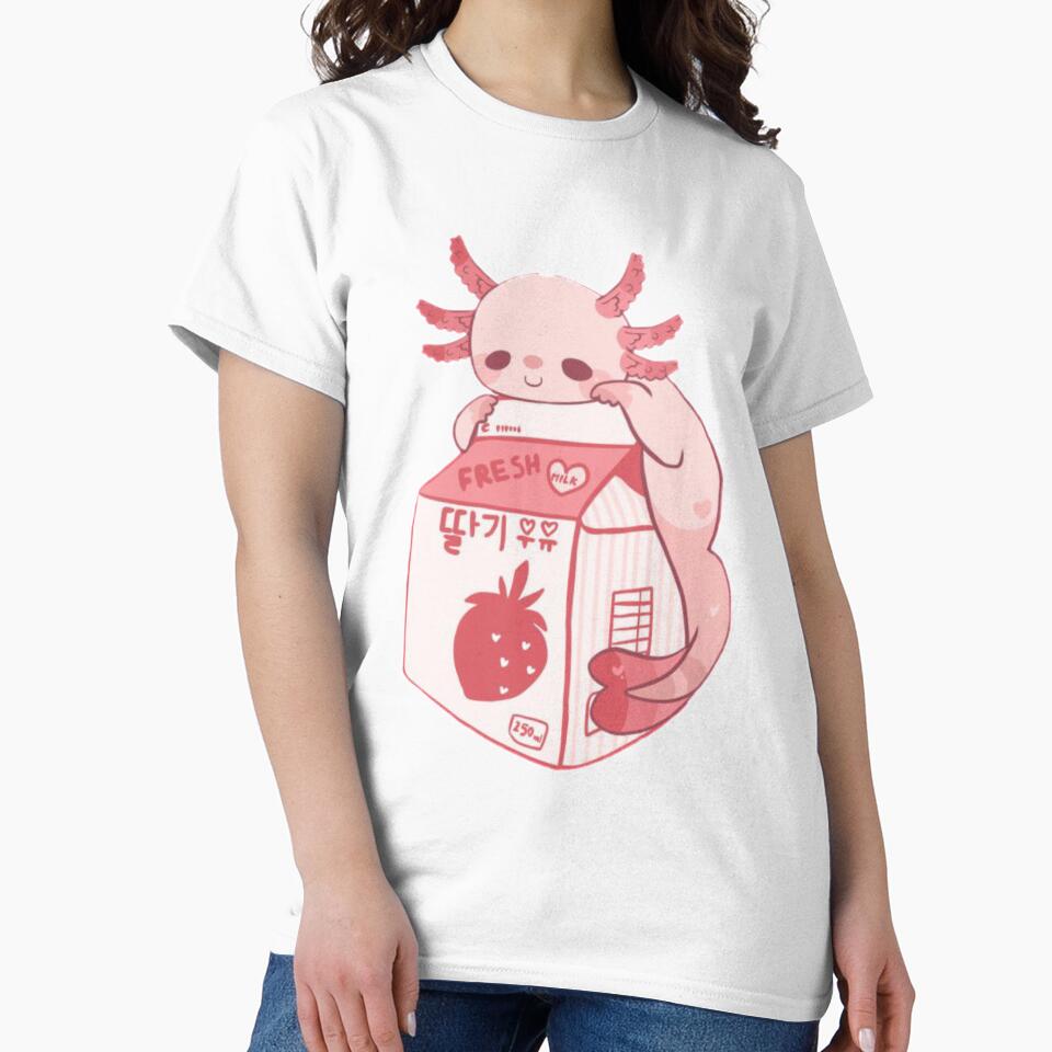 Cute Snaxolotl Kawaii Axolotl - Kawaii Cottagecore Aesthetic by starnish