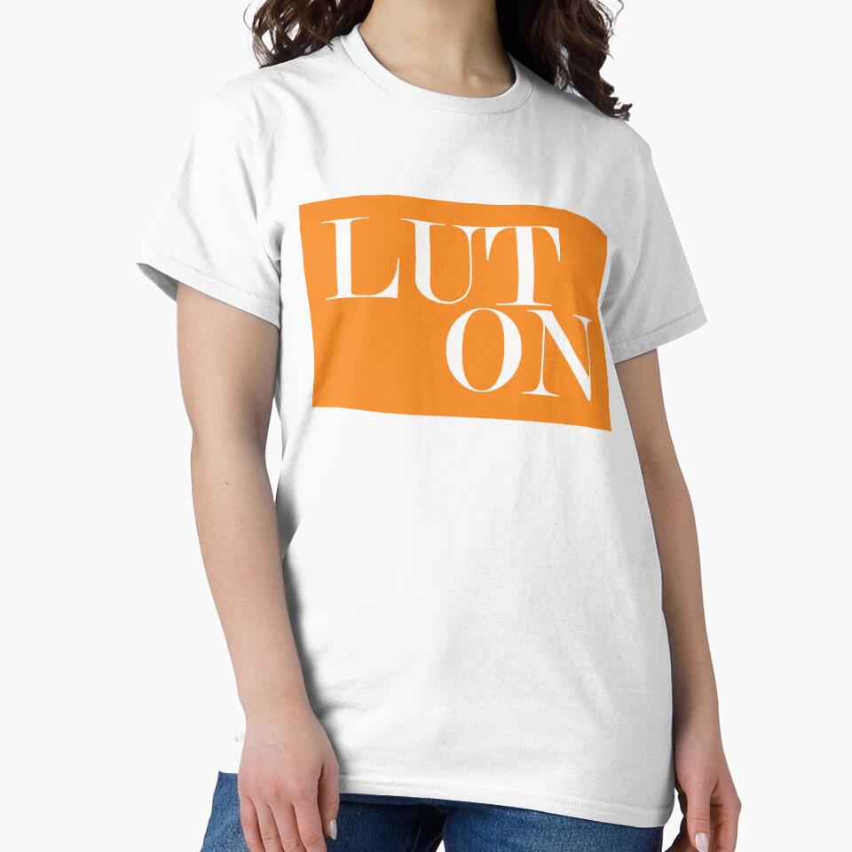 Luton UK Town Typography Minimalist Patriotic Travel Souvenir by kakarikihill