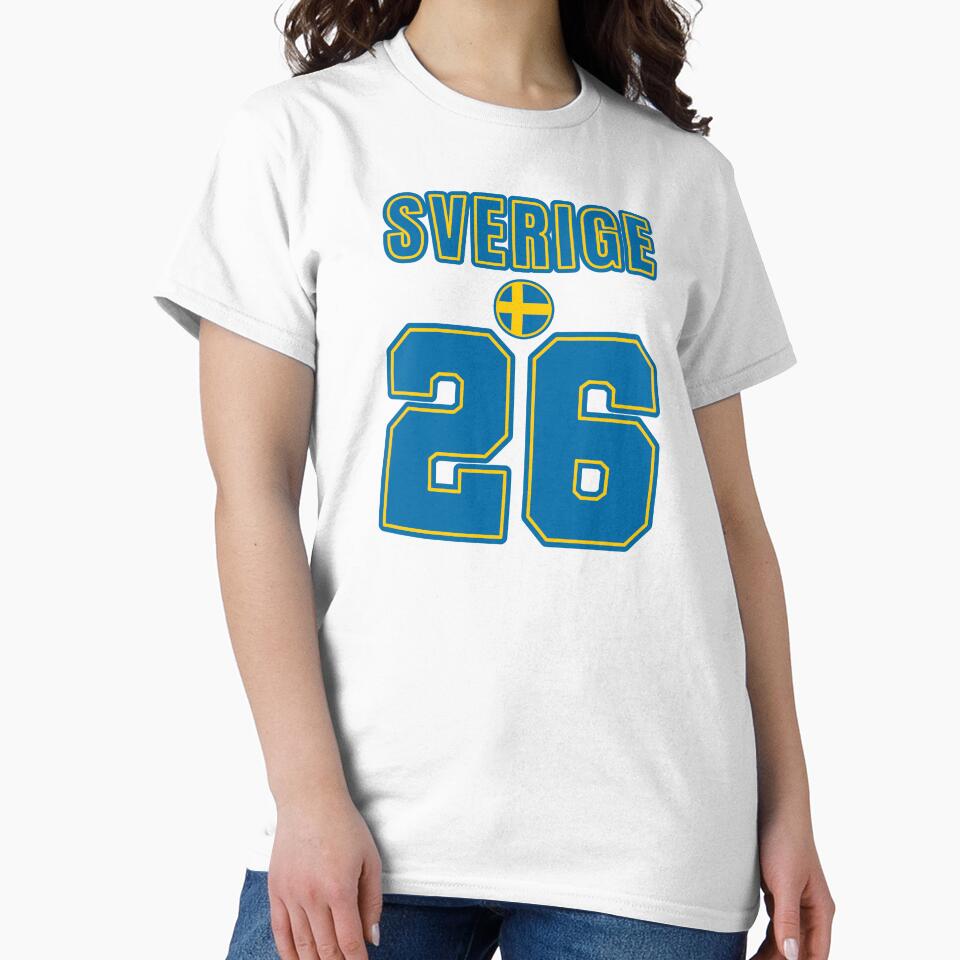 Sweden 26 Football Shirt Style Design – Sweden National Team Apparel by The Hairy Melon