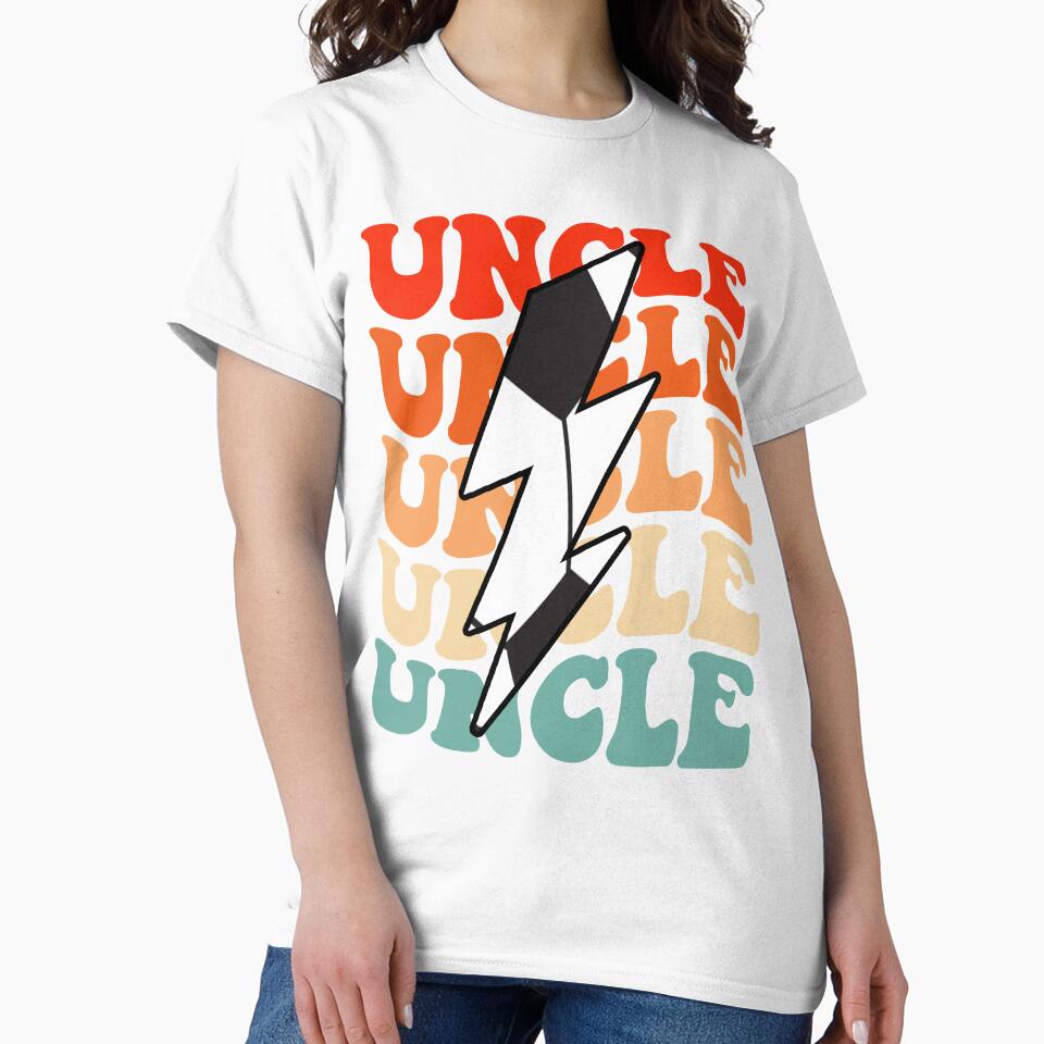 Soccer Uncle Retro Groovy Lightning Bolt Father’s Day by Christina-grich